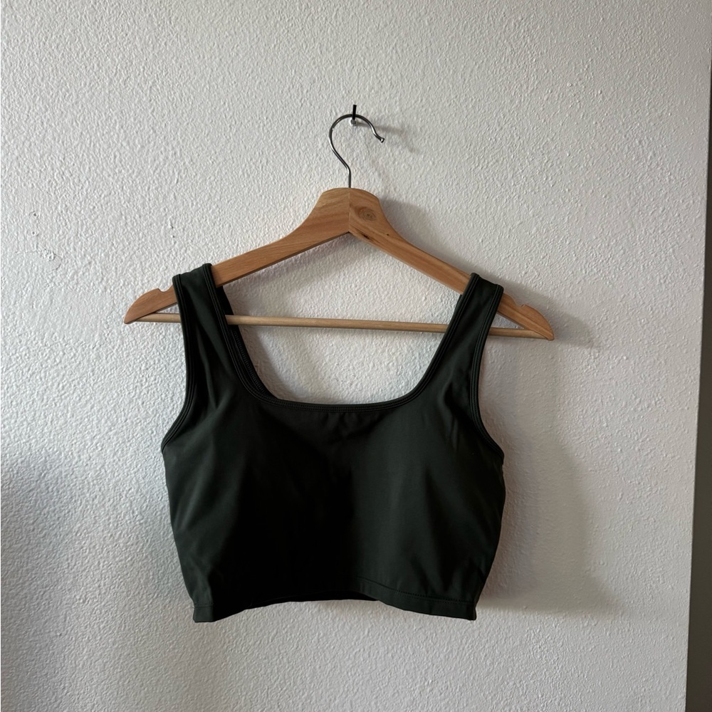 Adanola Ultimate Square Neck Bra - Dark Olive